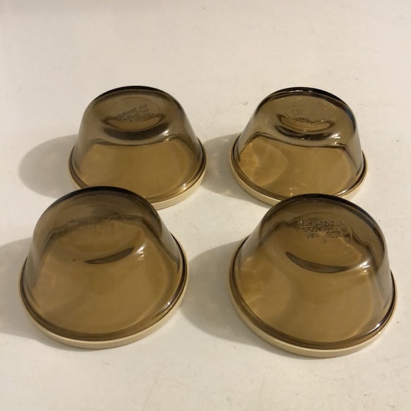 Amber Oven Basics Custard cups w/Lids - Picture 5 of 8